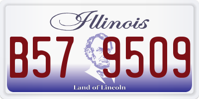 IL license plate B579509