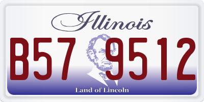 IL license plate B579512