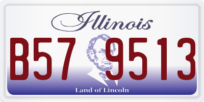 IL license plate B579513