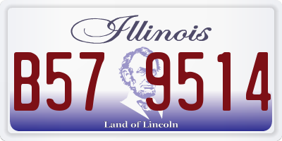IL license plate B579514