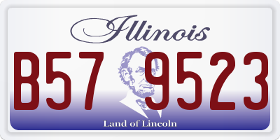 IL license plate B579523