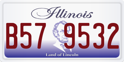 IL license plate B579532