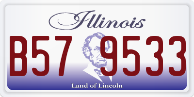 IL license plate B579533