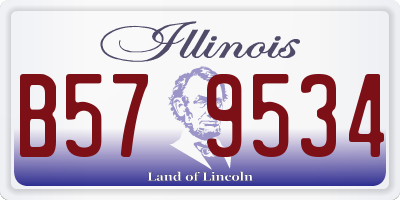 IL license plate B579534