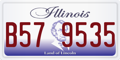 IL license plate B579535
