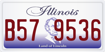 IL license plate B579536