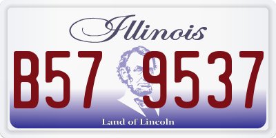 IL license plate B579537