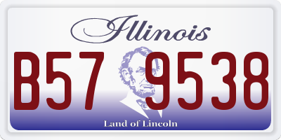 IL license plate B579538