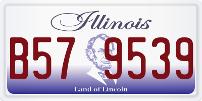IL license plate B579539