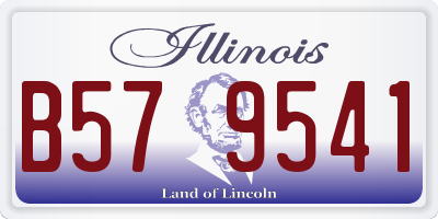 IL license plate B579541