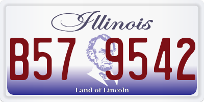IL license plate B579542