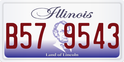 IL license plate B579543