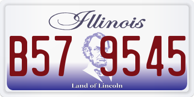 IL license plate B579545