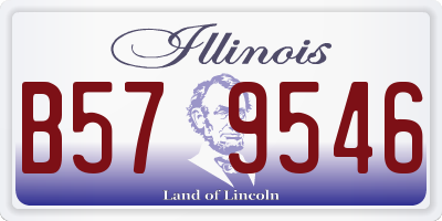 IL license plate B579546