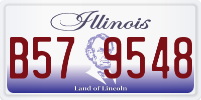 IL license plate B579548