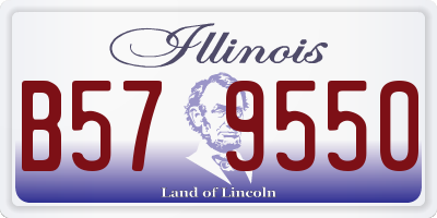 IL license plate B579550