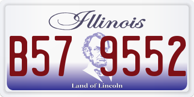 IL license plate B579552