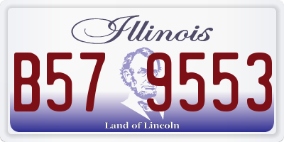 IL license plate B579553