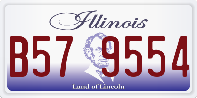IL license plate B579554