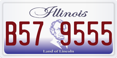 IL license plate B579555