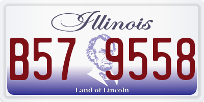 IL license plate B579558