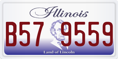 IL license plate B579559