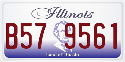 IL license plate B579561