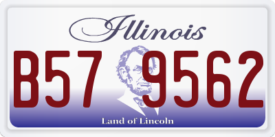 IL license plate B579562