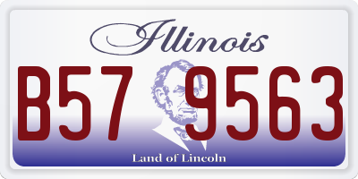IL license plate B579563