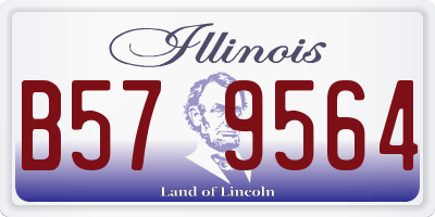 IL license plate B579564