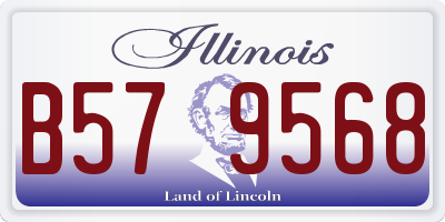 IL license plate B579568