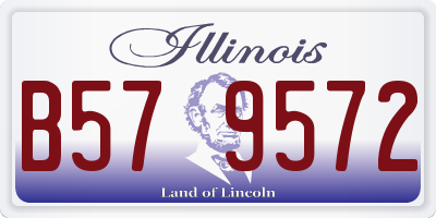 IL license plate B579572