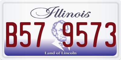 IL license plate B579573