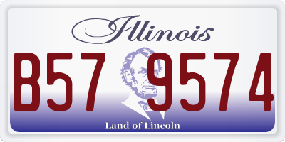 IL license plate B579574