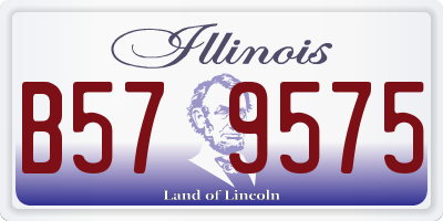 IL license plate B579575