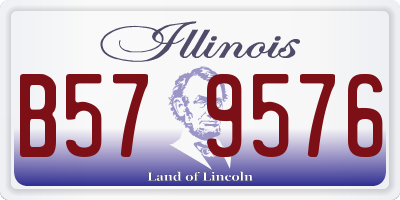 IL license plate B579576