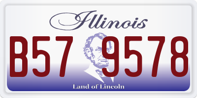 IL license plate B579578