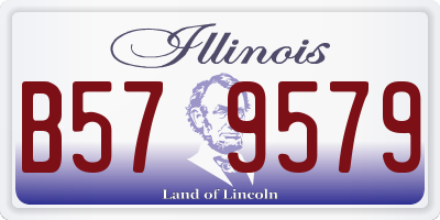 IL license plate B579579