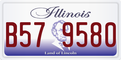 IL license plate B579580