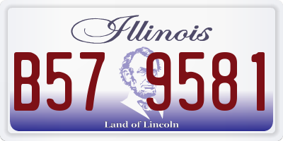 IL license plate B579581