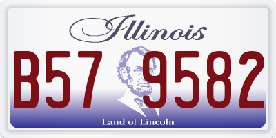 IL license plate B579582