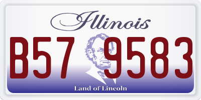 IL license plate B579583