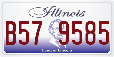 IL license plate B579585
