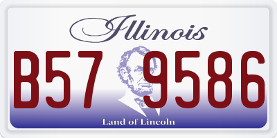 IL license plate B579586