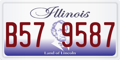 IL license plate B579587
