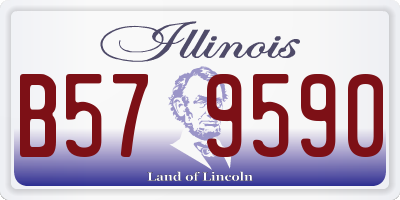 IL license plate B579590