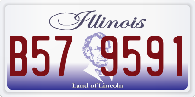 IL license plate B579591
