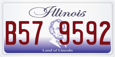 IL license plate B579592