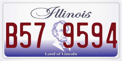 IL license plate B579594
