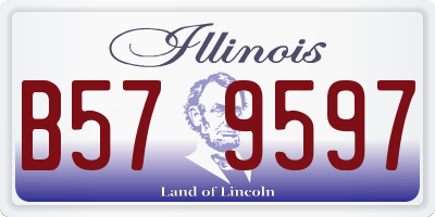 IL license plate B579597